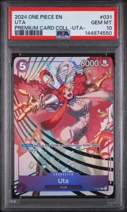 2024 One Piece Uta Premium Card Collection P-031 English PSA 10 - Image 1