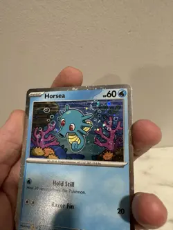 SWIRL Horsea 010/064 Cosmos Holo Rare Promo Pokemon Card - NM - Image 1