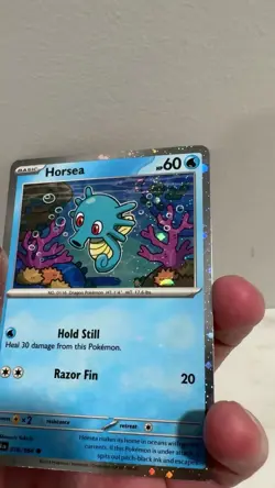 SWIRL Horsea 010/064 Cosmos Holo Rare Promo Pokemon Card - NM - Image 2