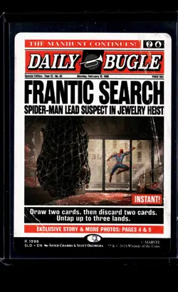 MTG Magic The Gathering SLD Secret Lair Poster Borderless #1996 Frantic Search - Image 1