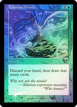 7th Edition MTG FOIL Tolarian Winds Magic - Image 1