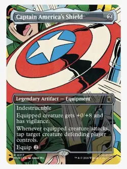 Captain America's Shield (Borderless) (0317) Marvel Super Heroes Foil - Image 1