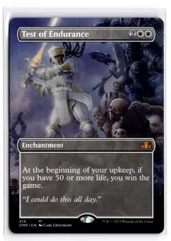 Test of Endurance (Borderless) 414 Dominaria Remastered Magic: The Gathering NM - Image 1