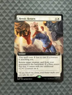 MTG Heroic Return #0309 Extended Art Rare Commander: Marvel Super Heroes (MSC) - Image 1