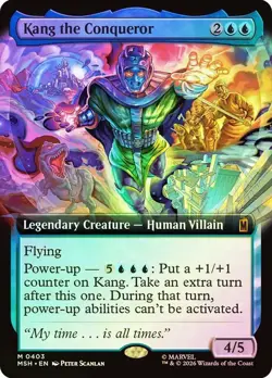 MSH Foil Extended Art KANG THE CONQUEROR 1x Rare Magic Marvel Super Heroes MTG - Image 1