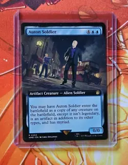 MTG - Auton Soldier - Extended Art - WHO 0353 - Doctor Who - Rare - Magic - Image 1