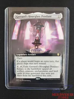 Gerrard's Hourglass Pendant #93 Extended Art MtG Dominaria United Commander Rare - Image 1