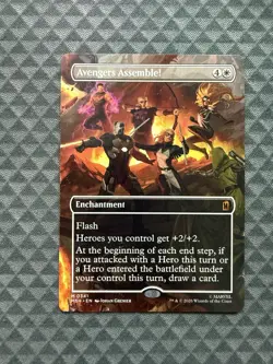 MTG Avengers Assemble! #0341 Borderless Mythic Marvel Super Heroes (MSH) - Image 1