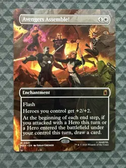 MTG Avengers Assemble! #0341 Borderless Mythic Marvel Super Heroes (MSH) - Image 2