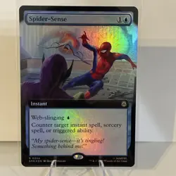 MTG Marvel's Spider-Man Spider-Sense (Extended Art) (R) (Foil) WotC Mythic - Image 1
