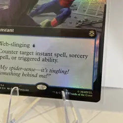 MTG Marvel's Spider-Man Spider-Sense (Extended Art) (R) (Foil) WotC Mythic - Image 3