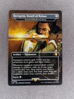 MTG Lord of the Rings Herugrim Sword of Rohan M053 - Mythic Rare - Never played! - Image 1