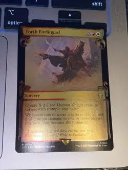 Forth Eorlingas X1 Mtg Scroll Foil Lord Of The Rings Nm - Image 2