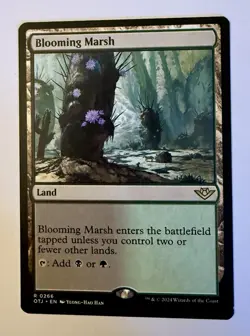 Blooming Marsh R Outlaws of Thunder Junction OTJ Normal 266 MTG NM - Image 1