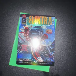 MTG Marvel Super Heroes Elektra Daughter of the Hand Borderless Comic 0395 Foil - Image 1