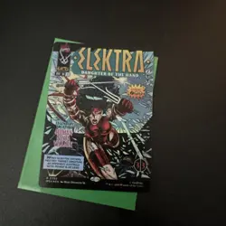MTG Marvel Super Heroes Elektra Daughter of the Hand Borderless Comic 0395 Foil - Image 2