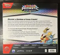 Pokemon Scarlet & Violet Prismatic Evolutions Poster Collection Box NEW SEALED - Image 2