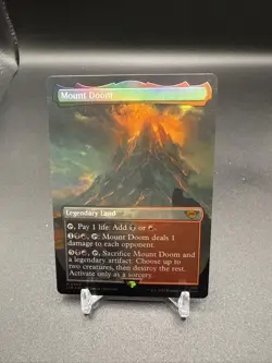 Mount Doom 343 Universes Beyond: the Lord of the Rings LOTR MTG borderless foil - Image 1