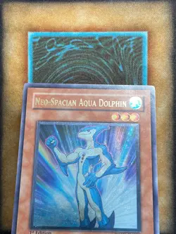 Yugioh Neo-Spacian Aqua Dolphin POTD-EN003 Ultimate Rare 1st Ed LP - Image 2