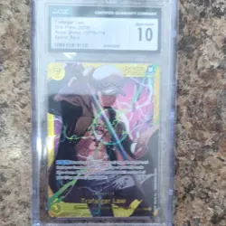 Bandai Trafalgar Law One Piece CCG Royal Blood OP10-119 Secret Rare Foil CGC 10 - Image 1