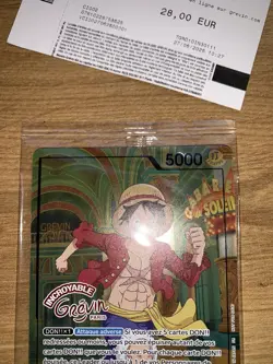 Carte One Piece TCG – Monkey D. Luffy OP13-001 – Musee Grevin Paris Exclusive - Image 5