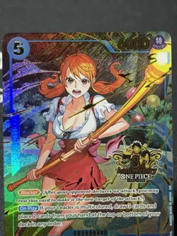 NAMI - One Piece OP11-054 - PROMO Super Rare SR - 3rd Anniversary Japanese Set - Image 3