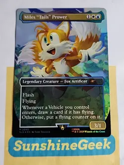 Miles "Tails" Prower (Rainbow Foil) Secret Lair Drop Foil - Image 1