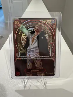 Shanks (SP) (Gold) OP09-004 Super Rare Carrying On His Will One Piece Near Mint - Image 1