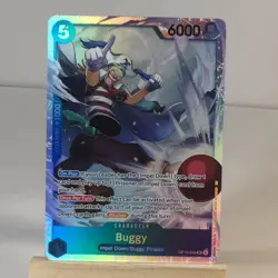 1x Buggy OP16-048 SR The Time of Battle Blue Foil English One Piece NM - Image 2