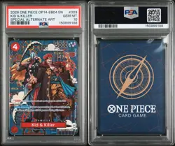 2026 One Piece OP14 EB04 Kid & Killer SP EB01-003 PSA 10 Special Alternate Art - Image 3
