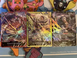3x One Piece ST-15 Red, ST-19 Black, ST-20 Yellow Starter Deck Lot, Bricks Only - Image 1