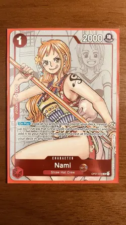 Nami One Piece Card Game OP01-016 R Promo Alternate Art - Image 1