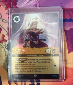 Aurora Holding Court Disney Lorcana Card 206/204 Epic Foil Fabled- Selling 2 - Image 3