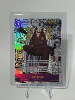 ONE PIECE Sakazuki SEC OP16-065 Manga Alt Art The Time Of Battle OP-16 English - Image 1