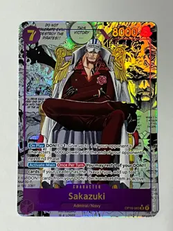 ONE PIECE Sakazuki SEC OP16-065 Manga Alt Art The Time Of Battle OP-16 English - Image 2