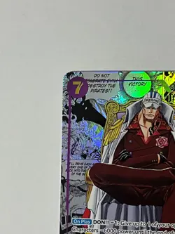 ONE PIECE Sakazuki SEC OP16-065 Manga Alt Art The Time Of Battle OP-16 English - Image 3