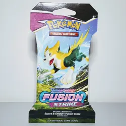 Pokemon TCG Sword & Shield Fusion Strike Sleeved Booster Pack Factory Sealed - Image 1