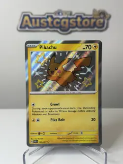 Pikachu 131/091 Holo Shiny Rare SV Paldean Fates 2024 Pokemon PAF Near Mint NM+ - Image 1
