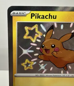 Pikachu 131/091 Holo Shiny Rare SV Paldean Fates 2024 Pokemon PAF Near Mint NM+ - Image 3