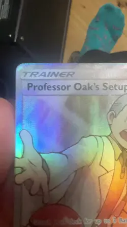 Pokemon Professor Oak's Setup Full Art Ultra Rare Holo 233/236 Cosmic Eclipse - Image 2