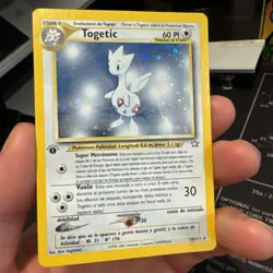 Spanish 1st Edition Togetic 16 Neo Genesis Holo Rare Pokemon Card LP 2000 - Image 1