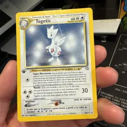 Spanish 1st Edition Togetic 16 Neo Genesis Holo Rare Pokemon Card LP 2000 - Image 2