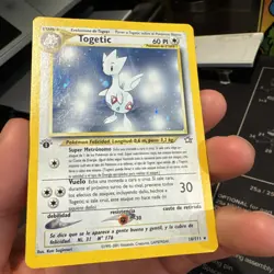 Spanish 1st Edition Togetic 16 Neo Genesis Holo Rare Pokemon Card LP 2000 - Image 3