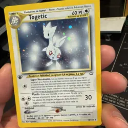 Spanish 1st Edition Togetic 16 Neo Genesis Holo Rare Pokemon Card LP 2000 - Image 4