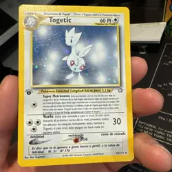 Spanish 1st Edition Togetic 16 Neo Genesis Holo Rare Pokemon Card LP 2000 - Image 5