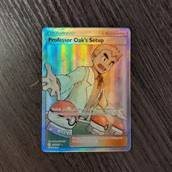 Pokemon Professor Oak's Setup Full Art Ultra Rare 233/236 Card - NM - Image 1