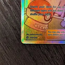 Pokemon Professor Oak's Setup Full Art Ultra Rare 233/236 Card - NM - Image 4