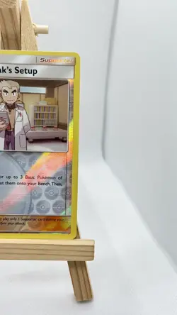 Pokemon Card Professor Oak's Setup 201/236 - Cosmic Eclipse Reverse LP - Image 2