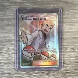 Pokemon TCG Professor Oak's Setup Full Art Ultra Rare Cosmic Eclipse 233/236 - Image 1