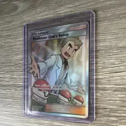 Pokemon TCG Professor Oak's Setup Full Art Ultra Rare Cosmic Eclipse 233/236 - Image 3